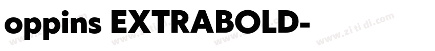 oppins EXTRABOLD字体转换 oppins EXTRABOLD字体转换